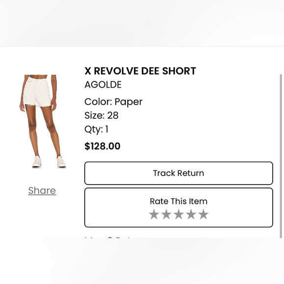 Agolde X revolve Dee short in paper - Picture 8 of 8